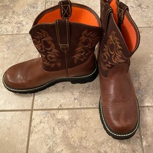 Ariat Women’s Fatbaby Western Embroidered Leather Boots 10B